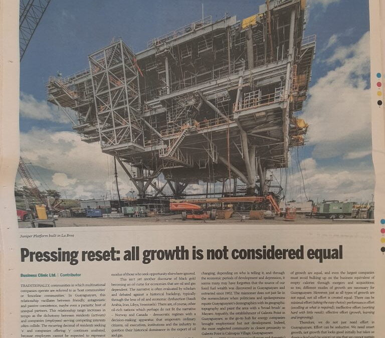 Energy Chamber’s EnergyNow Newspaper: Pressing reset; all growth is not considered equal